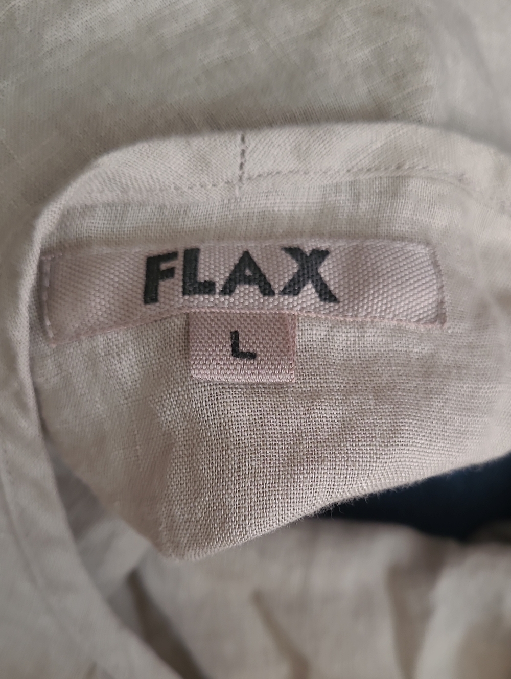 Flax Neutral Beige Linen Top